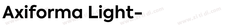 Axiforma Light字体转换